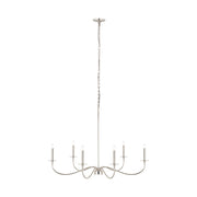 Z-Lite Arrington 6 Light 42" Chandelier, Polished Nickel - 2301-42PN