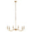 Z-Lite Arrington 6 Light 42" Chandelier, Rubbed Brass - 2301-42RB