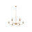 Z-Lite Arrington 6 Light 42" Chandelier, Rubbed Brass