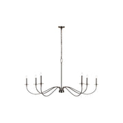 Z-Lite Arrington 6 Light 63" Chandelier, Plated Bronze - 2301-63BP