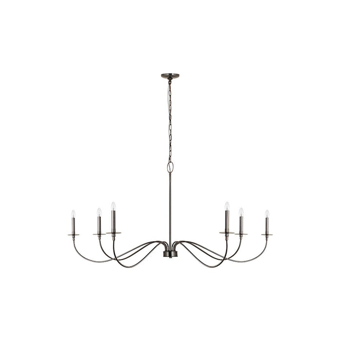 Z-Lite Arrington 6 Light 63" Chandelier, Plated Bronze