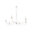 Z-Lite Arrington 6 Light 63" Chandelier, Polished Nickel