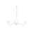 Z-Lite Arrington 6 Light 63" Chandelier, Polished Nickel