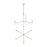 Z-Lite Arrington 6 Light 63" Chandelier, Polished Nickel