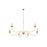 Z-Lite Arrington 6 Light 63" Chandelier, Rubbed Brass