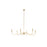 Z-Lite Arrington 6 Light 63" Chandelier, Rubbed Brass