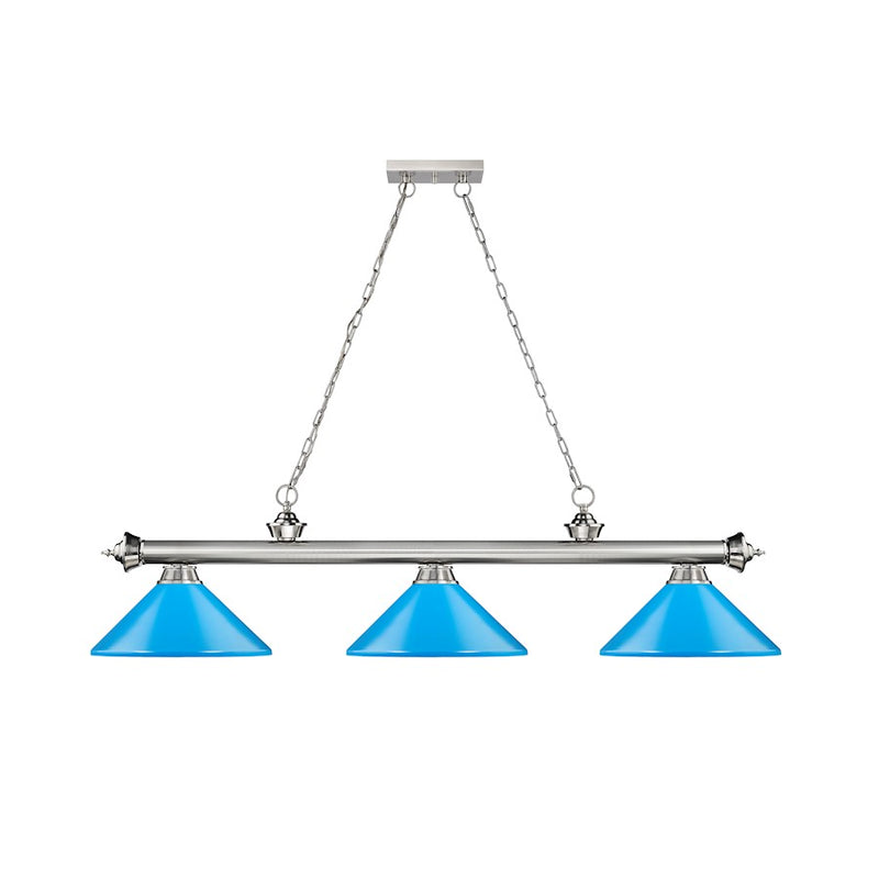 Z-Lite Cordon Billiard, Brushed Nickel