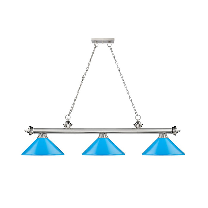 Z-Lite Cordon Billiard, Brushed Nickel