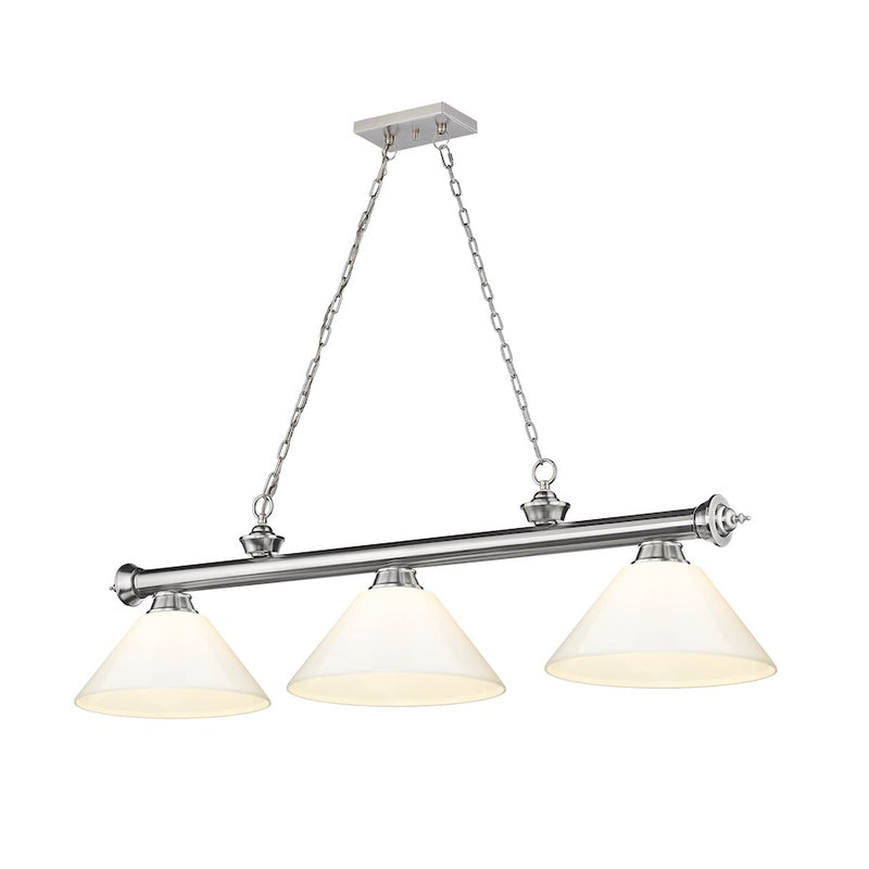 Z-Lite Cordon Billiard, Brushed Nickel