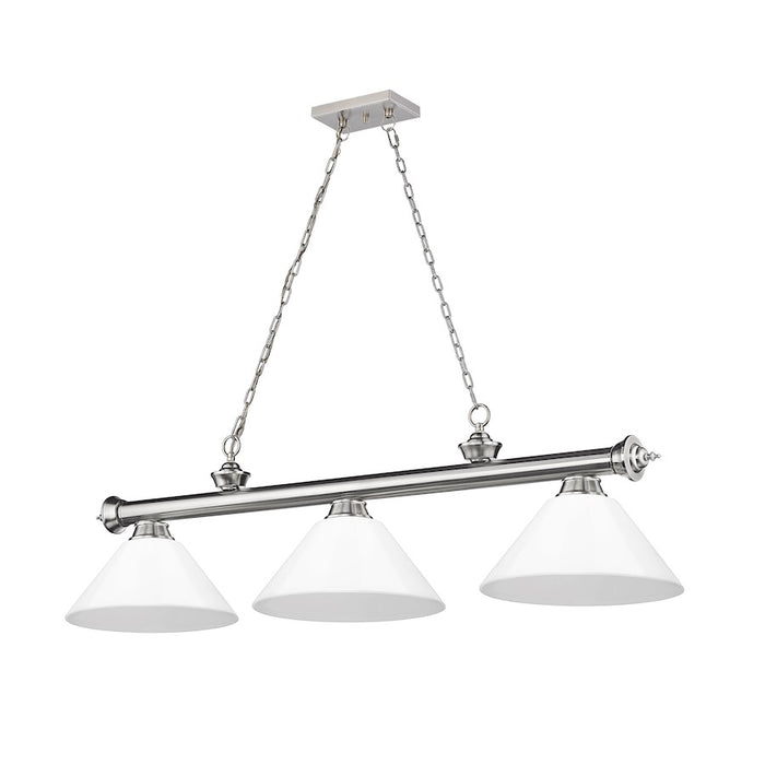 Z-Lite Cordon Billiard, Brushed Nickel