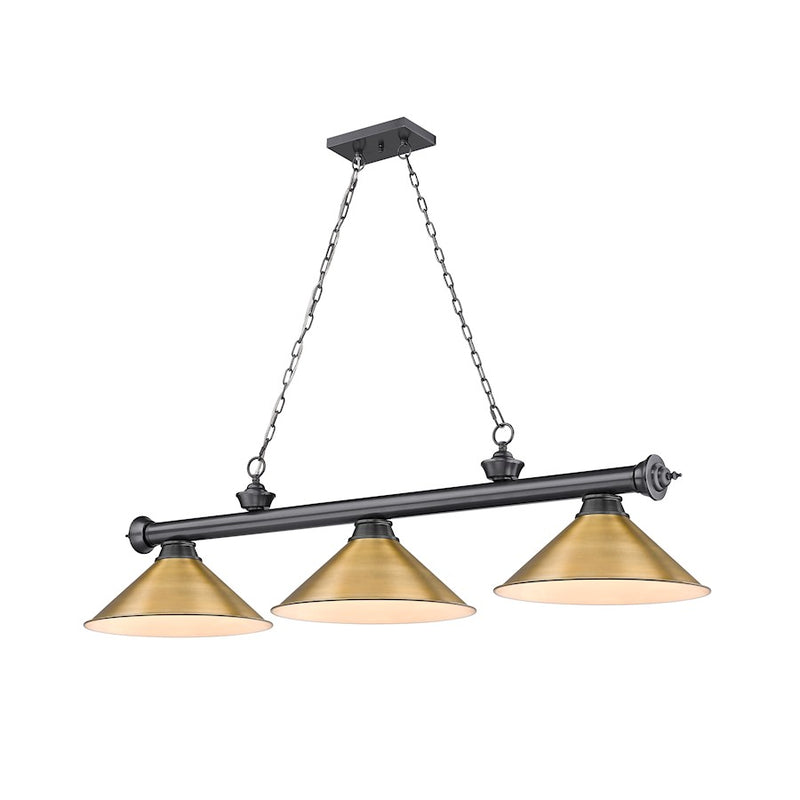 Z-Lite Cordon 57" Billiard, Bronze Plated