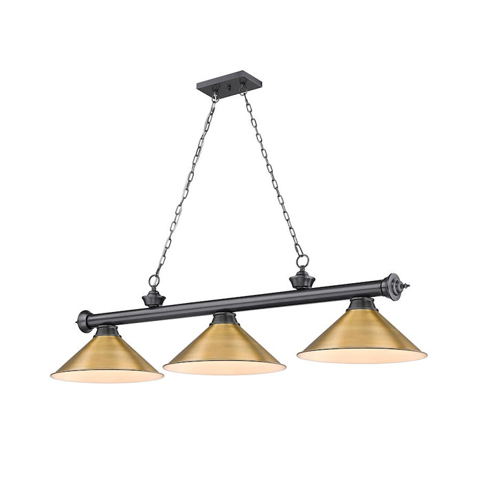 Z-Lite Cordon 57" Billiard, Bronze Plated