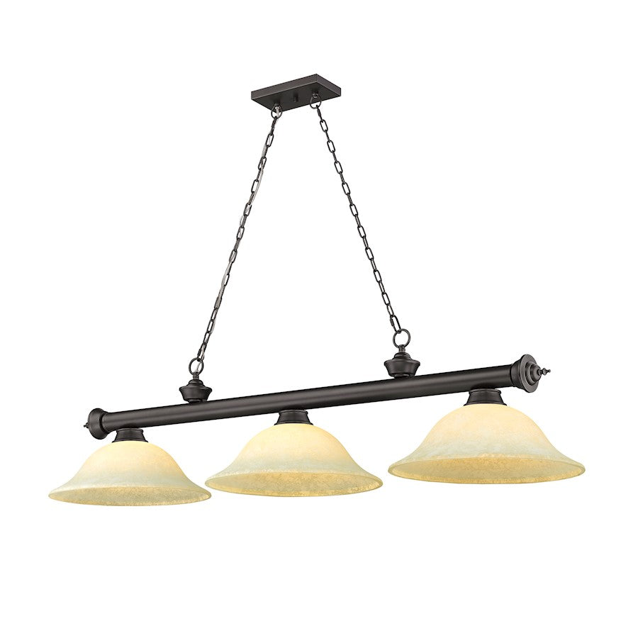 Z-Lite Cordon 58" Billiard, Bronze
