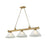 Z-Lite Cordon 3 Light Cone Billiard, White Linen