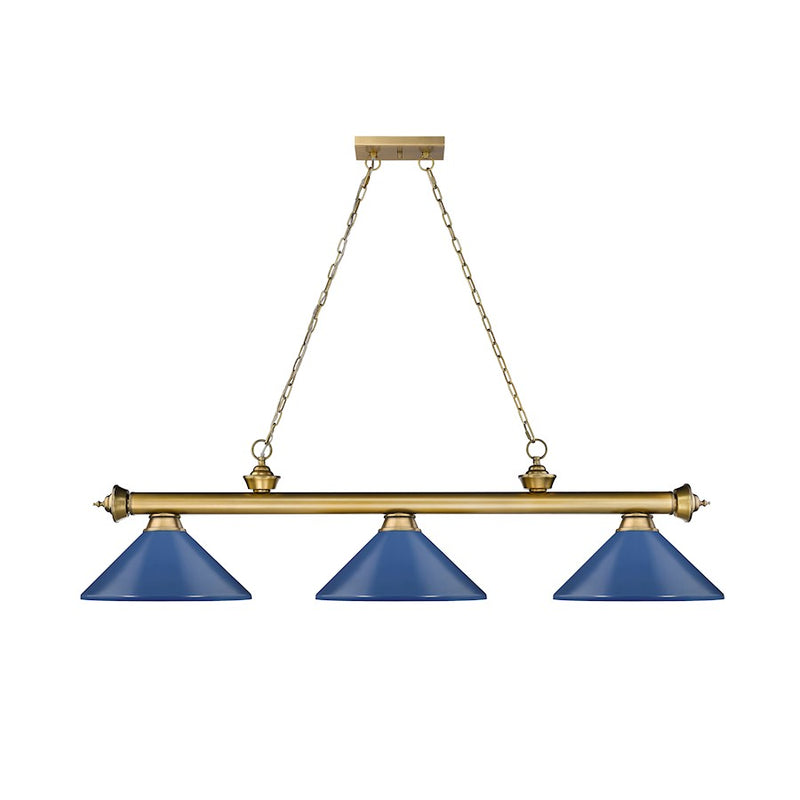 Z-Lite Cordon Billiard, Rubbed Brass