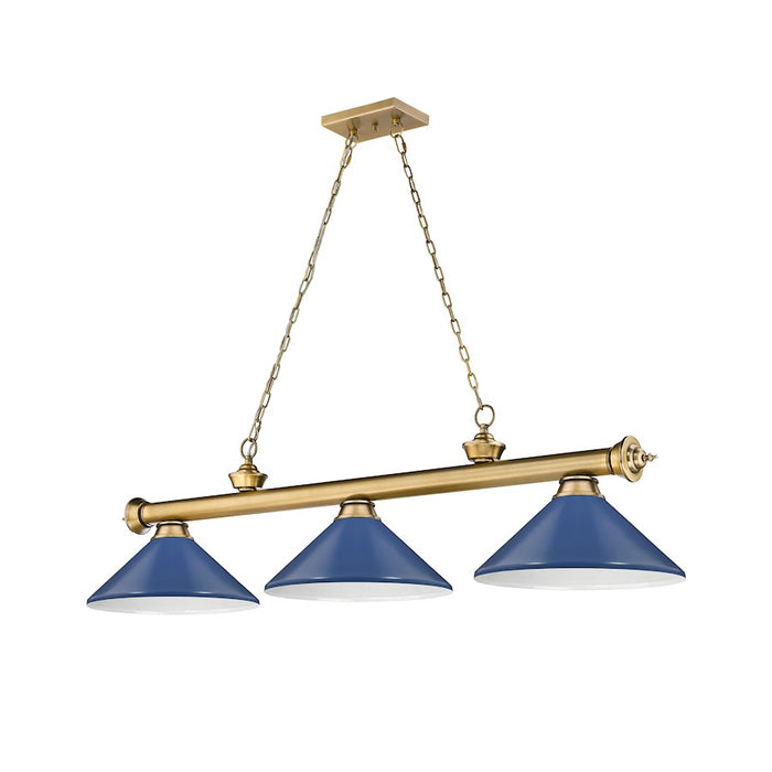Z-Lite Cordon Billiard, Rubbed Brass