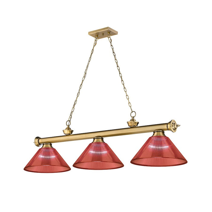 Z-Lite Cordon Billiard, Rubbed Brass