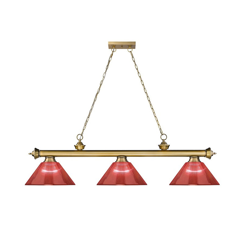 Z-Lite Cordon Billiard, Rubbed Brass