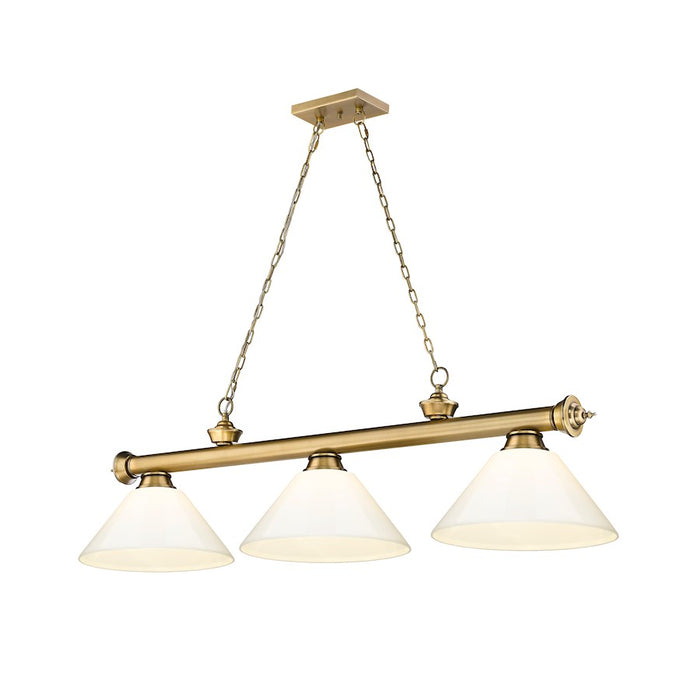 Z-Lite Cordon Billiard, Rubbed Brass