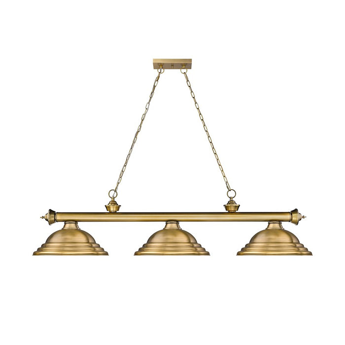 Z-Lite Cordon 58" Billiard, Rubbed Brass