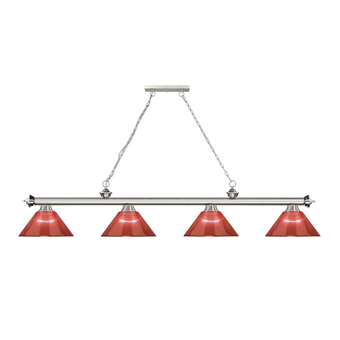 Z-Lite Cordon Billiard, Brushed Nickel