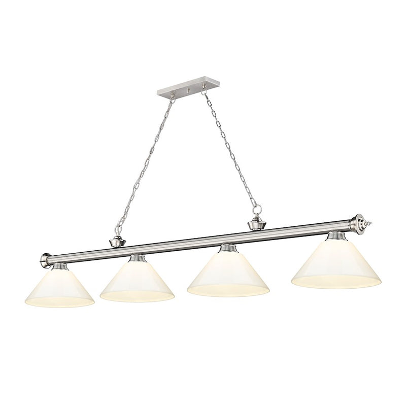 Z-Lite Cordon Billiard, Brushed Nickel