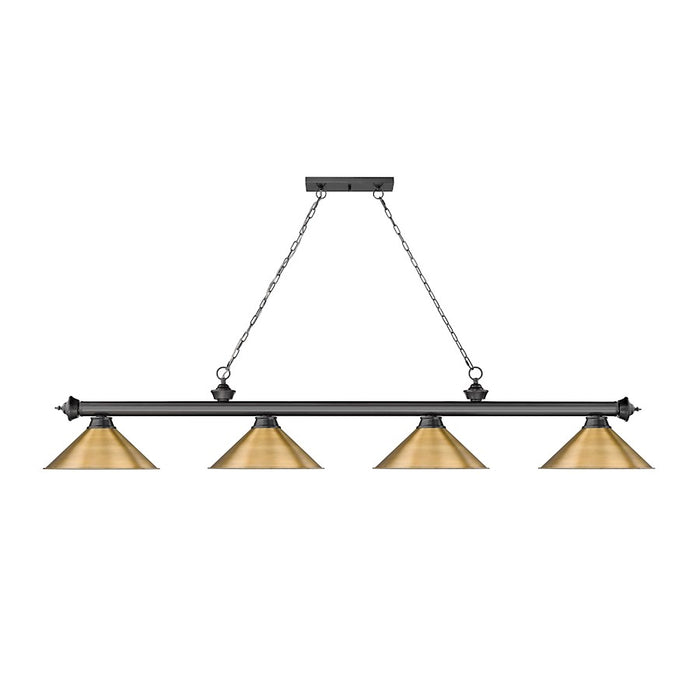 Z-Lite Cordon 57" Billiard, Bronze Plated