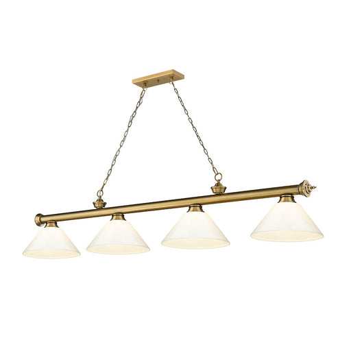 Z-Lite Cordon Billiard, Rubbed Brass