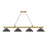 Z-Lite Cordon 58" Billiard, Rubbed Brass