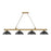 Z-Lite Cordon 58" Billiard, Rubbed Brass
