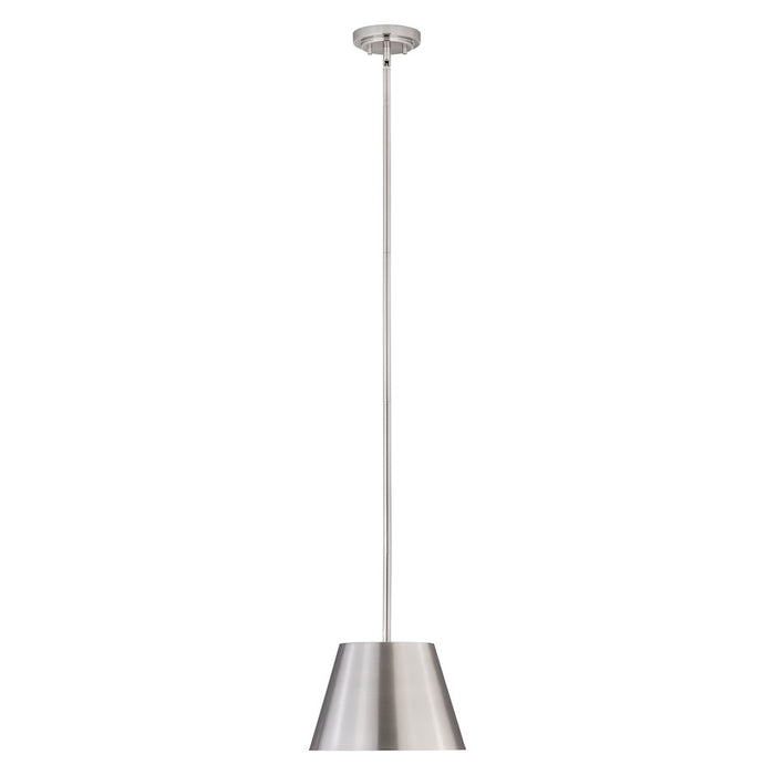 Z-Lite Lilly 1 Light 12" Pendant, Brushed Nickel - 2307-12BN