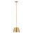 Z-Lite Lilly 1 Light 12" Pendant, Rubbed Brass - 2307-12RB