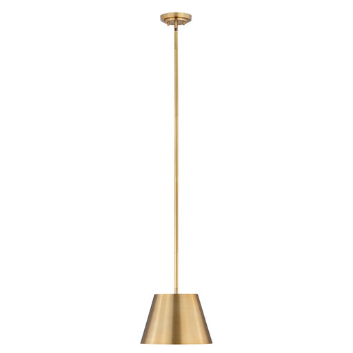 Z-Lite Lilly 1 Light 12" Pendant, Rubbed Brass - 2307-12RB