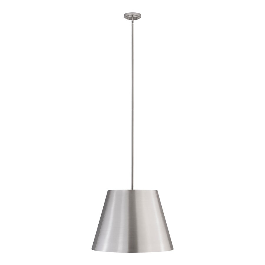 Z-Lite Lilly 1 Light 24" Pendant, Brushed Nickel - 2307-24BN