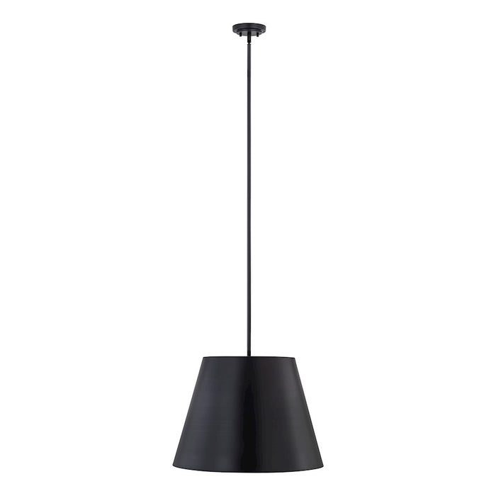 Z-Lite Lilly 1 Light 24" Pendant, Matte Black - 2307-24MB