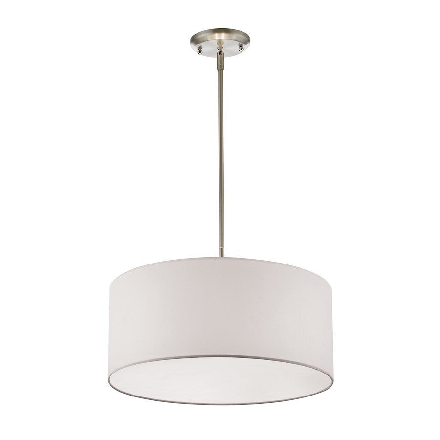 Z-Lite Brushed Nickel Pendant | 1-Light Modern Ceiling Fixture – 244-24W