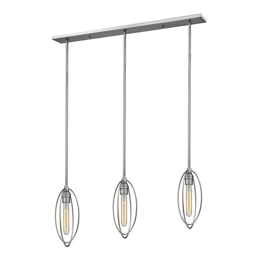 Z-Lite Persis 3 Light Island/Billiard Light, Old Silver - 3000-3B-OS