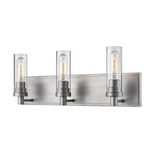 Z-Lite Persis 3 Light Vanity Light, Old Silver, Clear - 3000-3V-OS