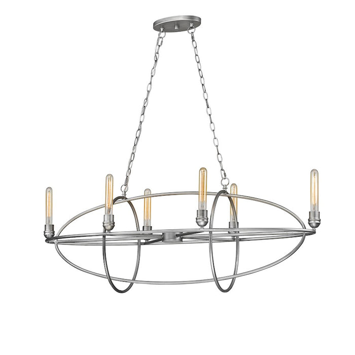 Z-Lite Persis 6 Light Chandelier, Old Silver - 3000-6OS