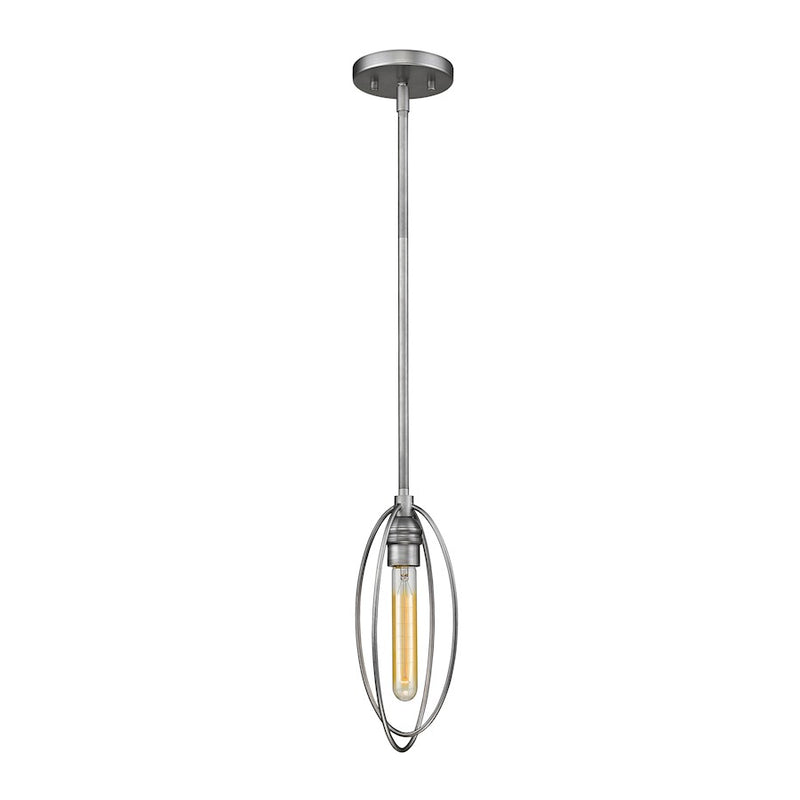 Z-Lite Persis 1 Light Mini Pendant, Old Silver - 3000MP-OS