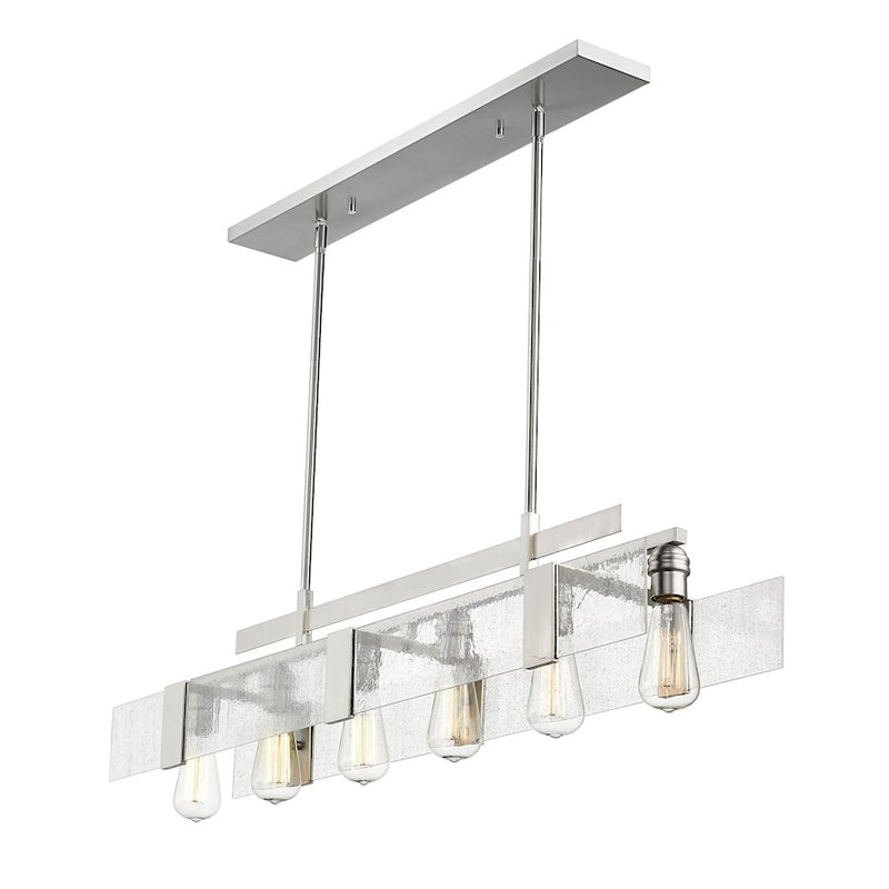 Z-Lite Gantt 6 Light Island/Billiard in Brushed Nickel - 3002-42BN