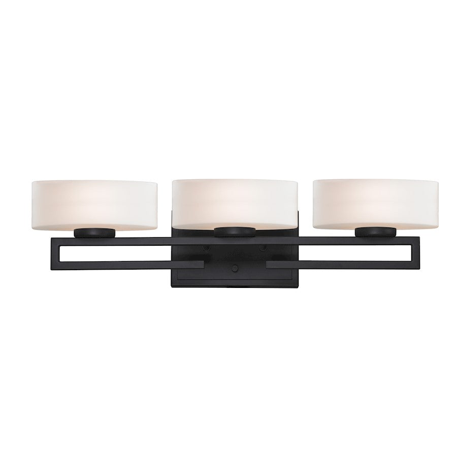 Z-Lite Cetynia 3 Light LED Vanity Light 5.625x24.375x5.875", Bronze, Opal - 3012-3V-LED