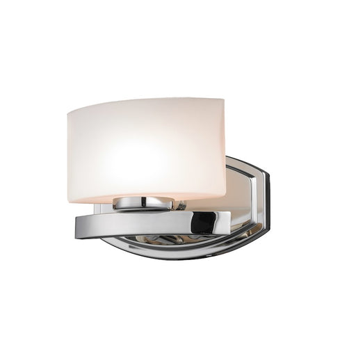 Z-Lite Galati 1 Light LED Vanity Light, 5.5x8x5.75", Chrome, Opal - 3014-1V-LED