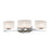 Z-Lite Galati 3 Light LED Vanity Light 5.875x23.375x5.875", Chrome, Opal - 3014-3V-LED