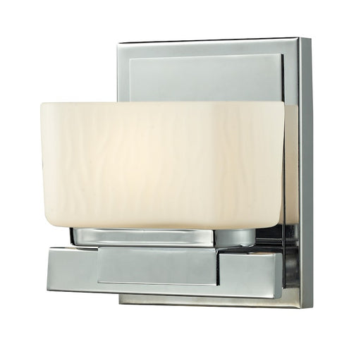 Z-Lite Gaia 1 Light Vanity Light, 5x5.75x6.25", Chrome, Matte Opal - 3020-1V