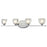 Z-Lite Hale 4 Light Vanity Light 3.75x29.25x5.75", Chrome, Clear & Frosted - 3023-4V