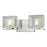 Z-Lite Jaol 2 Light LED Vanity Light 3.75x15.25x5.625", Chrome, Clear - 3025-2V-LED