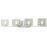 Z-Lite Jaol 4 Light LED Vanity Light 3.75x31.125x5.625", Chrome, Clear - 3025-4V-LED