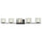 Z-Lite Jaol 5 Light Vanity Light, 3.75x39.75x5.625", Bronze, Clear - 3026-5V
