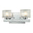 Z-Lite Rai 2 Light LED Vanity Light, 3.625x12.5x5.375", Chrome, Clear - 3028-2V-LED